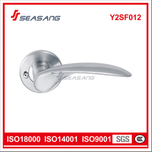 Cerradura de puerta de tubo de acero inoxidable de alta calidad y manija de palanca de puerta para baño Y1sf012