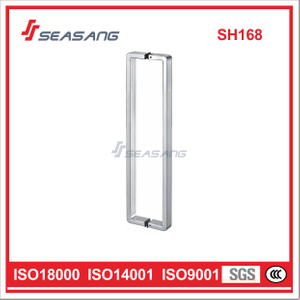 Tirador de puerta de vidrio de acero inoxidable de forma cuadrada de alta calidad SH168