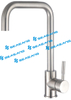 Grifo para fregadero y barra de cocina de acero inoxidable con caño en L