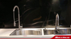 Grifo de agua para fregadero de cocina de acero inoxidable con rociador extraíble