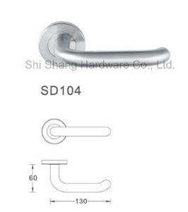 Diseño de manija de puerta de palanca mate de tubo hueco de acero inoxidable manijas SD104
