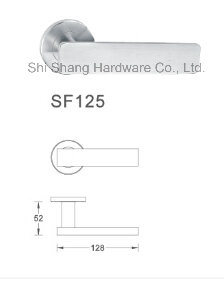Tiradores de palanca de puerta de hardware de acero inoxidable 304 Tirador de puerta de fundición