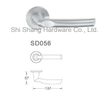 Tirador de puerta de palanca hueca de herrajes para muebles de dormitorio moderno de acero inoxidable cuadrado personalizado SD056
